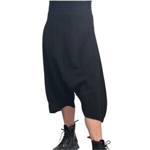 VTG Yves Saint Laurent Black Wool Harem Pants F40 US 6 Stefano Pilati Spr 09 RTW